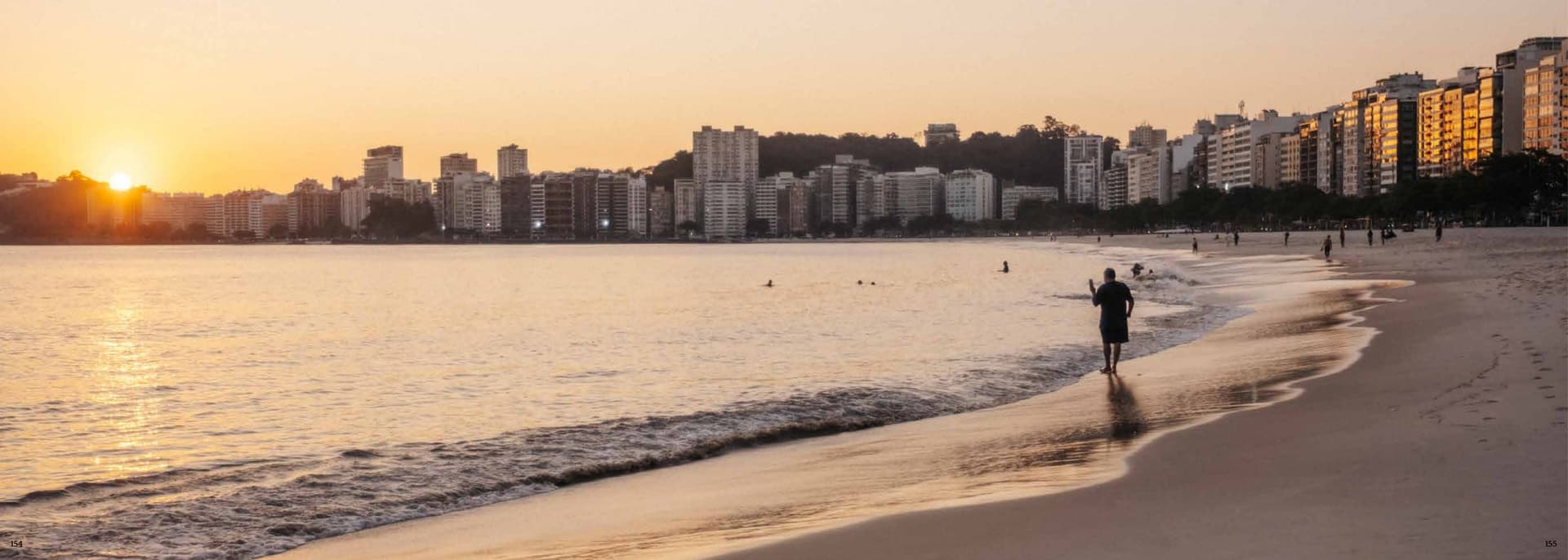 Pôr do sol na Praia de Icaraí